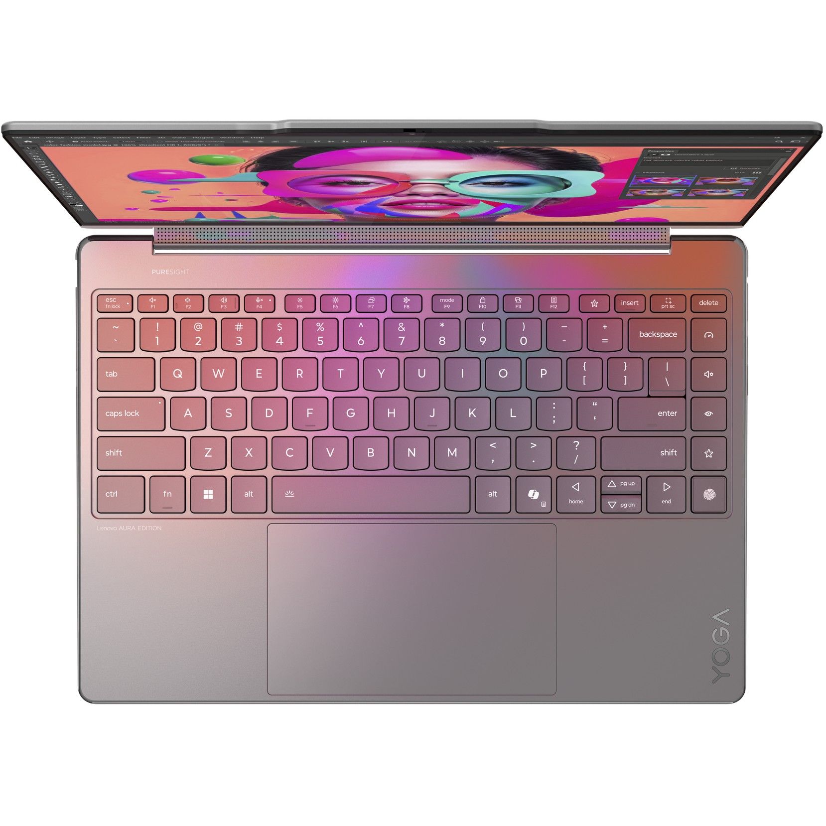 Laptop Lenovo Yoga 9 2-in-1 14ILL10 / Ultra 7-258V / 32GB LPDDR5 / 1TB / 14" WQUXGA OLED Touch / Intel Arc Graphics 140V / Gri - Figura 4