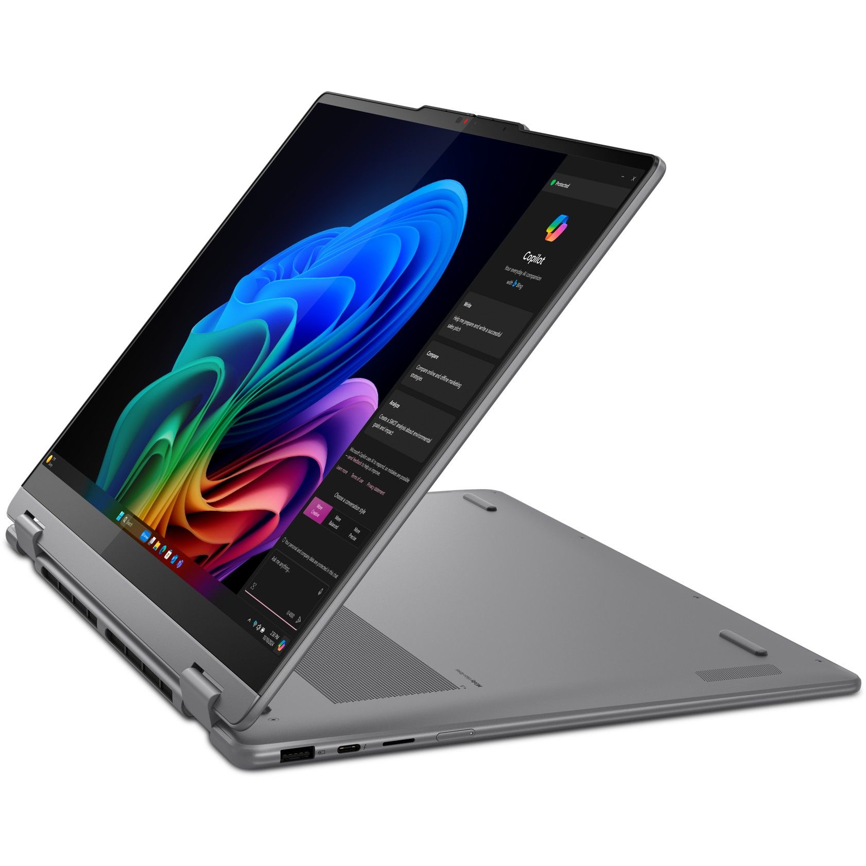 Laptop Lenovo Yoga 7 2-in-1 16ILL10 2in1 / Ultra 7-258V / 32GB LPDDR5x / 1TB / 16" 2.8K OLED Touch / Intel Arc Graphics 140V - Gri - Figura 5