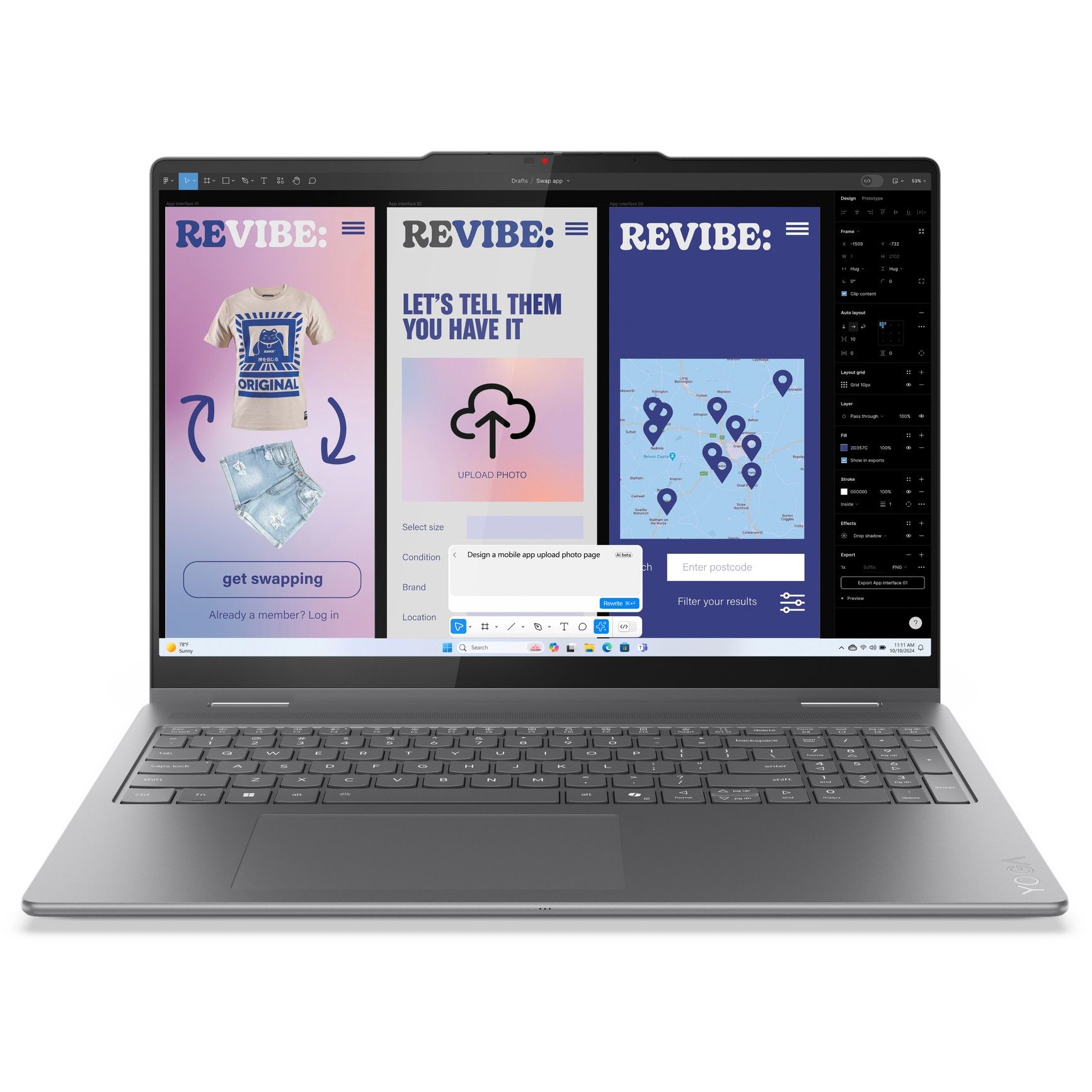 Laptop Lenovo Yoga 7 2-in-1 16ILL10 2in1 / Ultra 7-258V / 32GB LPDDR5x / 1TB / 16" 2.8K OLED Touch / Intel Arc Graphics 140V - Gri