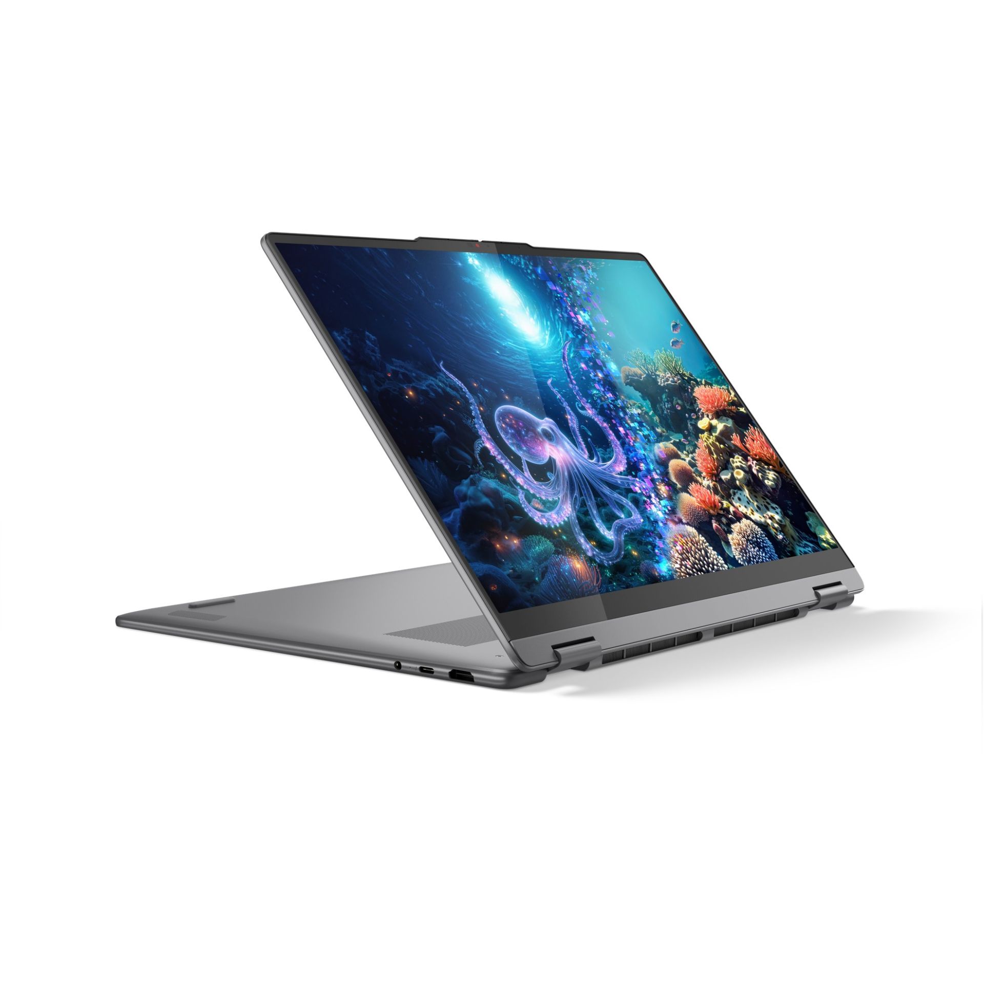 Laptop Lenovo Yoga 7 2-in-1 16ILL10 2in1 / Ultra 7-258V / 32GB LPDDR5x / 1TB / 16" 2.8K OLED Touch / Intel Arc Graphics 140V - Gri - Figura 2