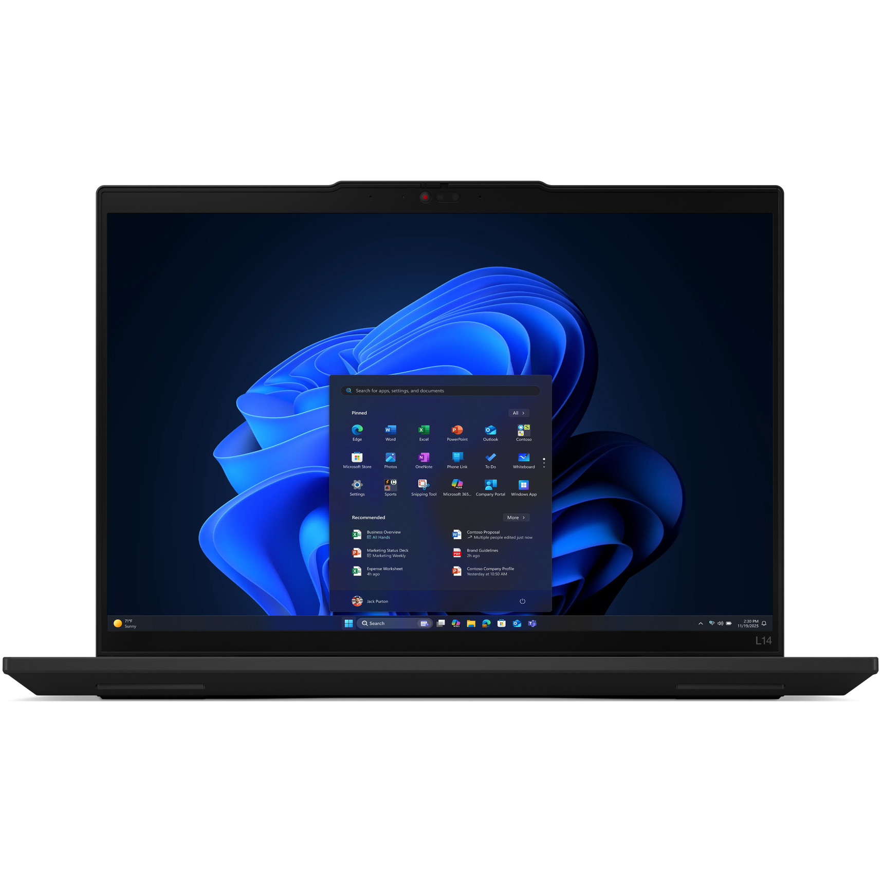 Laptop Lenovo ThinkPad L14 G6 / Ryzen AI 5 PRO 340 / 16GB DDR5 / 512GB / 14" WUXGA IPS 60Hz / AMD Radeon 840M - Zezë - Figura 2