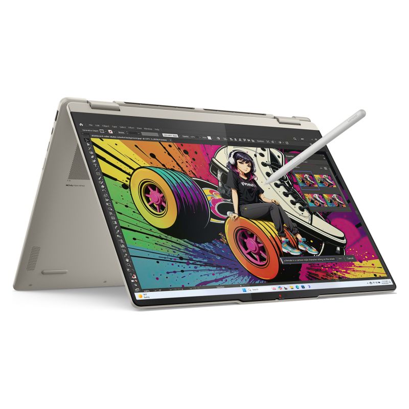 Laptop Laptop Lenovo Yoga 7 16AKP10 / AI 7-350 / 16GB LPDDR5x / 1TB / 16" 2.8K OLED / Radeon 860M / Touchscreen - Gri - Figura 3