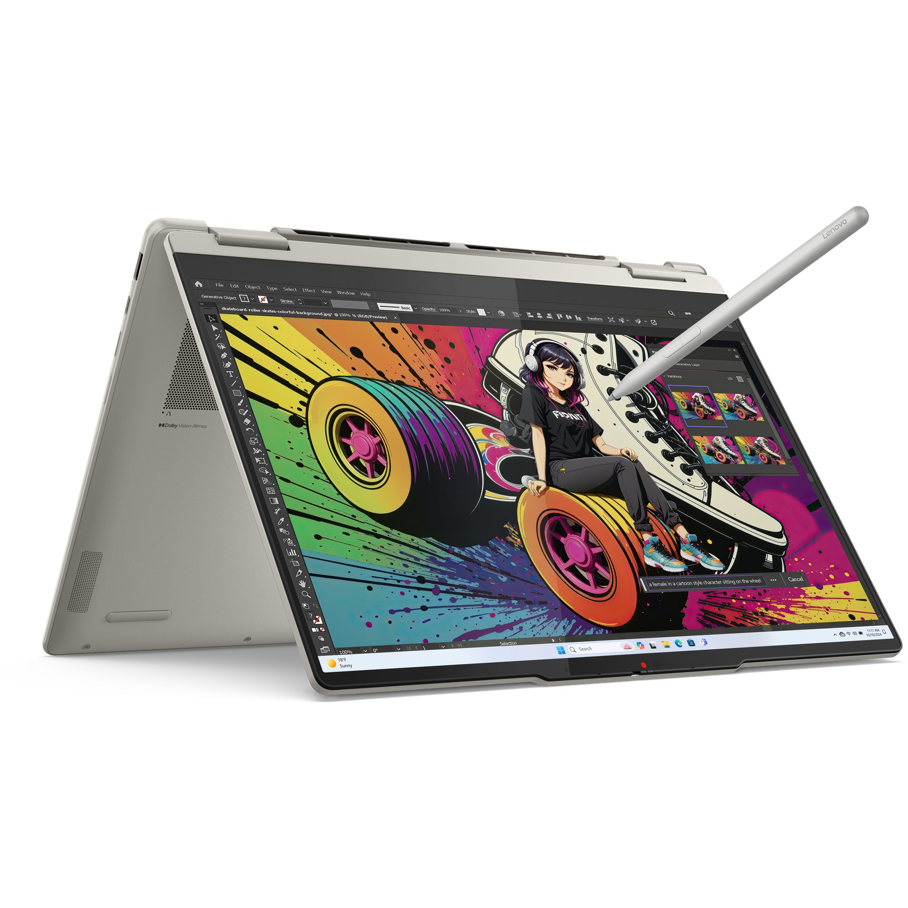 Laptop Lenovo Yoga 7 2-in-1 14AKP10 83JR002VGE / Ryzen AI 7 350 / 16GB LPDDR5 / 1TB / 14" 2.8K OLED / AMD Radeon 860M / Gri - Figura 3