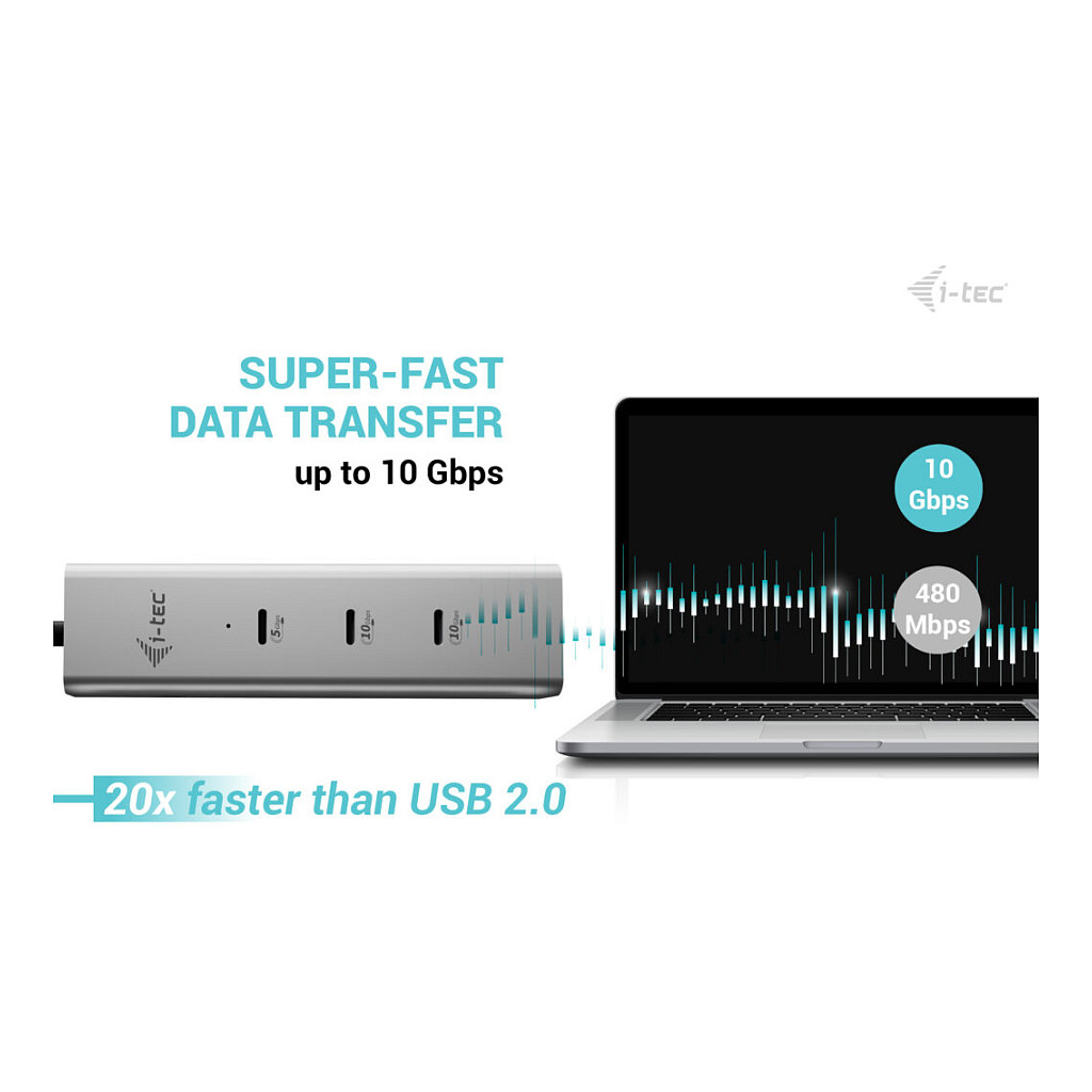 HUB I‑TEC USB-C / 5 Ports - Argjend - Figura 3
