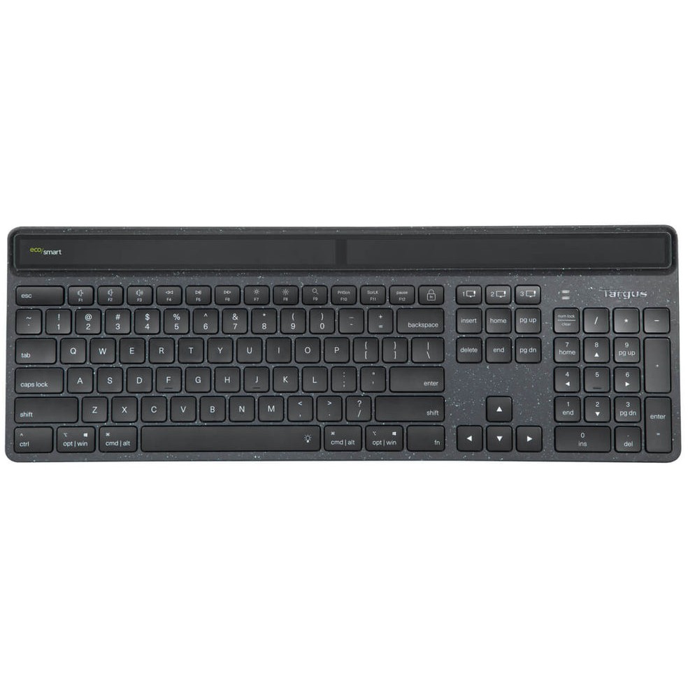 Tastierë Pa kabllo TARGUS EcoSmart Antimicrobial / QWERTY Nordic Layout / Bluetooth 5.0 / RGB – Zezë