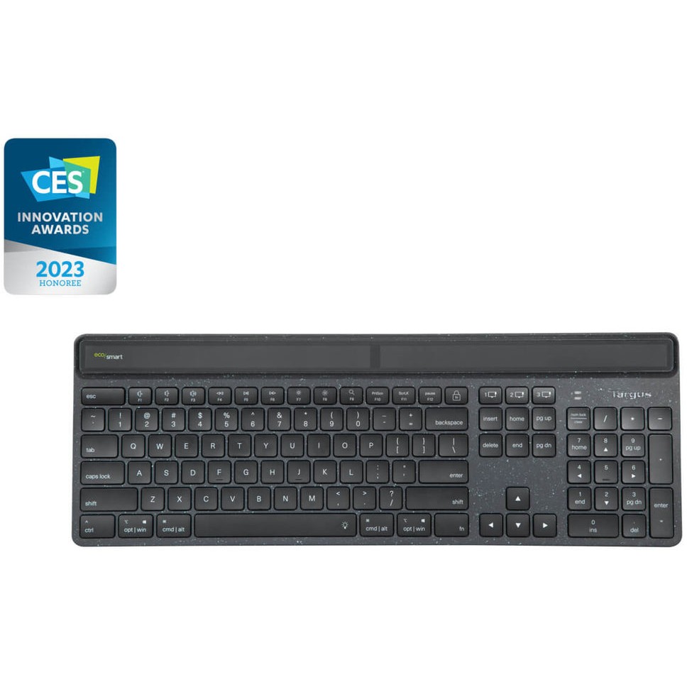 Tastierë Pa kabllo TARGUS EcoSmart Antimicrobial / QWERTY Nordic Layout / Bluetooth 5.0 / RGB – Zezë - Figura 2