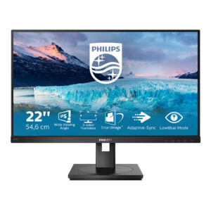 Monitor Philips S Line 222S1AE/00 / 21.5" / Full HD IPS / LCD / 75 Hz / 4 ms / HDMI+VGA+DVI+DP+HDCP - Zezë