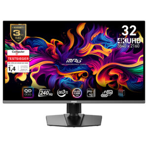 Monitor Gaming MSI MPG 321URXDE / 31.5" / 4K Ultra HD / QD-OLED / 240 Hz / 1 ms / HDMI+USB+DP - Zezë