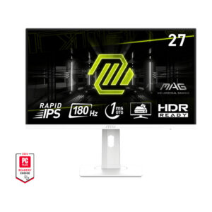 Monitor Gaming MSI MAG 274PFWDE / 27" / Full HD Rapid IPS / LCD / 180 Hz / 1 ms / HDMI+USB + DP+HDCP - Bardhë