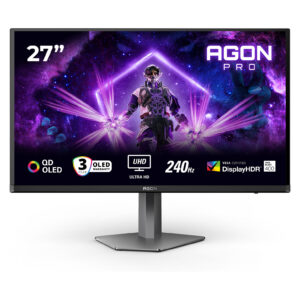 Monitor Gaming AOC AG276UZD / 26.5" / 4K Ultra HD OLED / 240 Hz / 0.03 ms / HDMI+USB+DP - Zezë