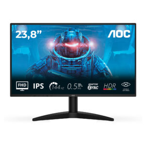 Monitor Gaming AOC 24B36X / 23.8" / Full HD IPS / LED / 144 Hz / 4 ms / HDMI+DP+HDCP - Zezë