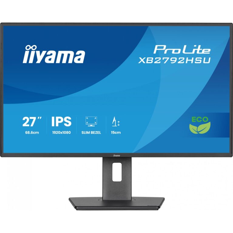 Monitor iiyama ProLite XB2792HSU-B1 / 27" / Full HD IPS LED / 120 Hz / 3ms / USB + HDMI + DP - Zezë