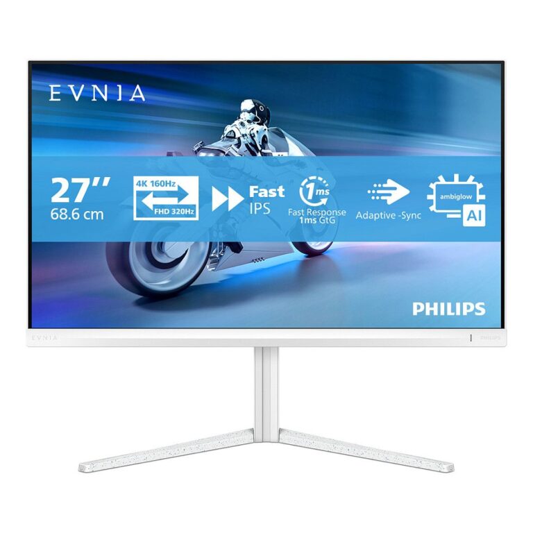 Monitor Gaming Philips 27M2N5901A/00 / 27" / 4K Ultra HD Fast IPS LCD / 320 Hz / 1ms / USB + USB-C + HDMI + DP - Bardhë