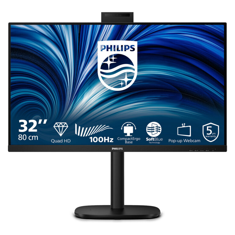 Monitor Philips B-Line 32B2U3601H 00 / 31.5" / Quad HD IPS / LCD / 100 Hz / 4 ms / HDMI+USB+DP+HDCP - Zezë