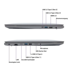 Laptop TERRA MOBILE 1717R / i7-1355U / 16GB DDR4 / 1TB / 17.3″ Full HD LED / Iris Xe Graphics – Gri 8