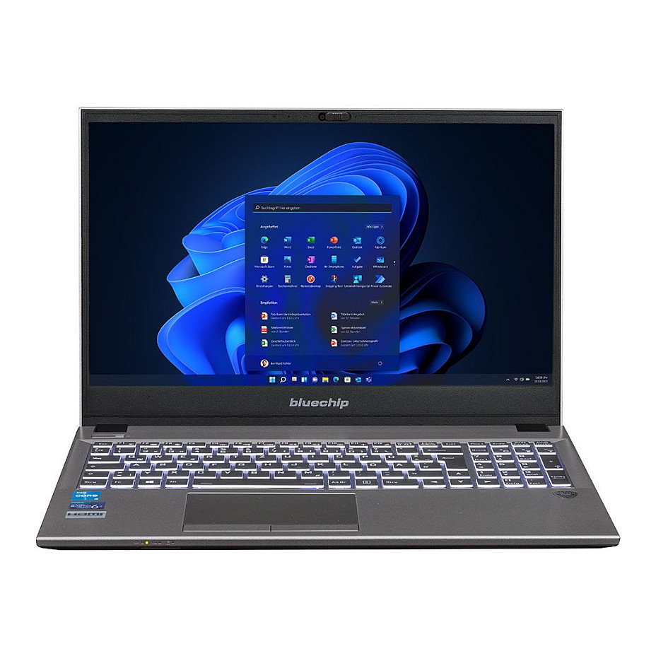 Laptop bluechip TRAVELline L15W17 / i5-1335U / 16GB DDR4 / 500GB / 15.6″ Full HD IPS AG / Intel Iris Xe Graphics – Gri