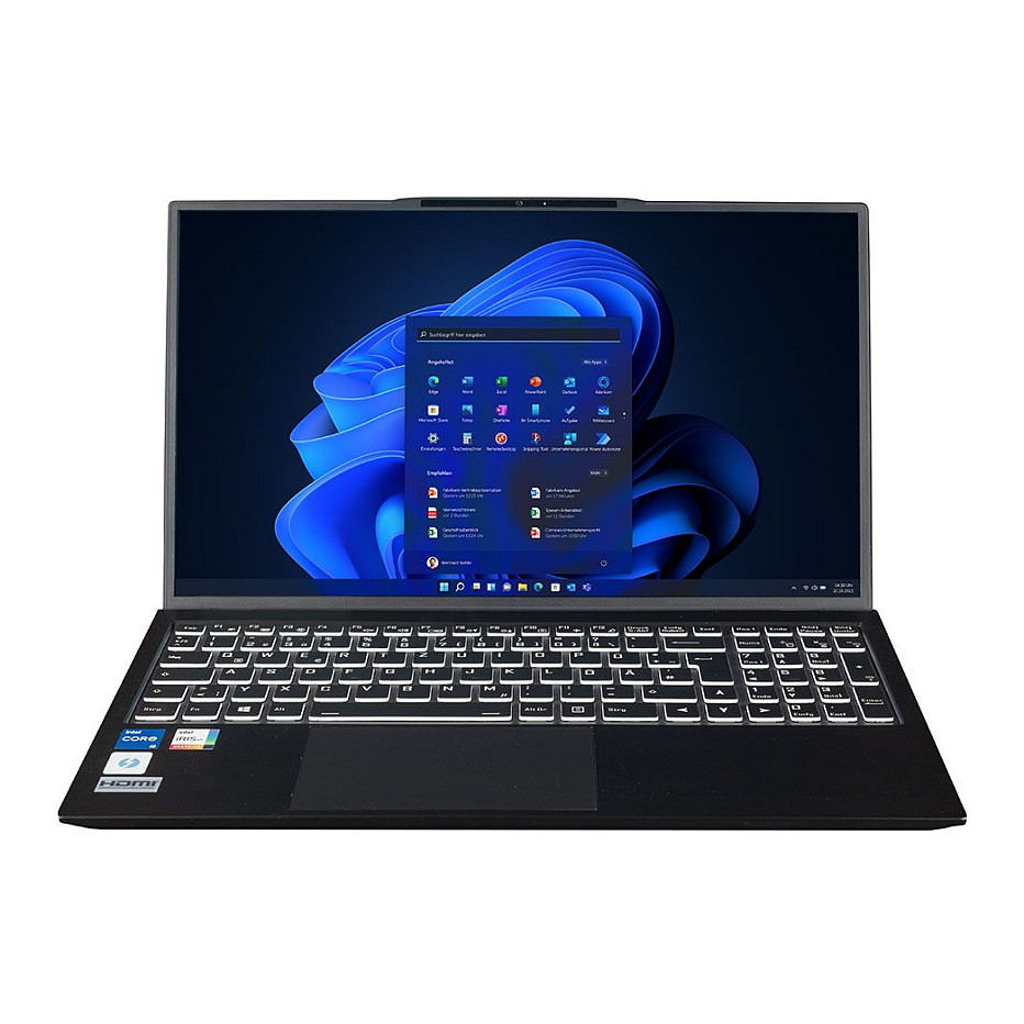 Laptop bluechip TRAVELline B15W57 / i5-1335U / 16GB DDR5 / 500GB / 15.6" Full HD IPS AG / Intel Iris Xe Graphics - Zezë