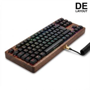 Tastierë Gaming Sharkoon SKILLER SGK50 S4 Gen2 Keyboard / Wood PBT / Yellow Switches / Spanish Layout - Druri / Zezë
