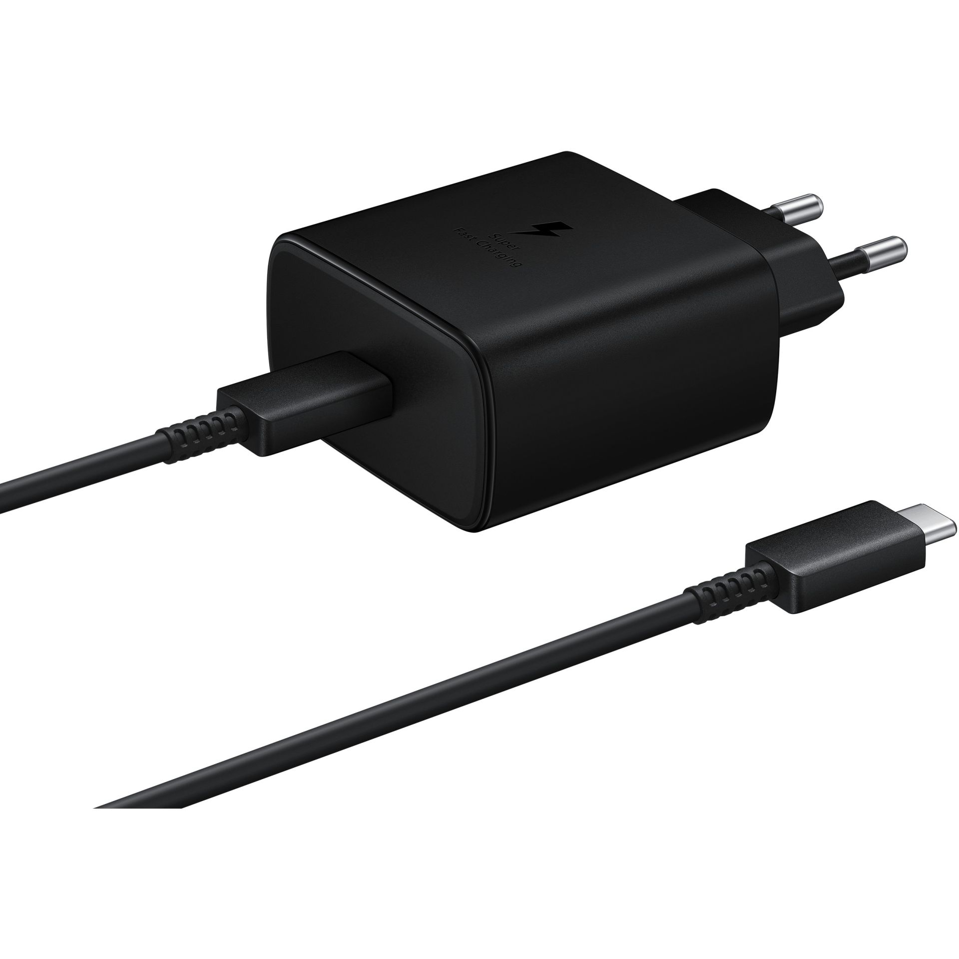 Aksesorë për telefon Quick Charger Samsung EP-TA845 / 45W / Me Kabllo USB-C DA705 - Zezë - Figura 3