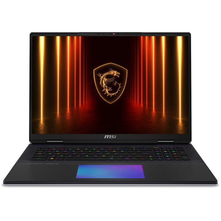 Laptop Gaming MSI Titan 18 HX AI A2XWJG‑070 / Intel Core Ultra 9 285HX / 96GB DDR5-SDRAM / 6TB / 18" Ultra HD+ Mini LED / NVIDIA GeForce RTX 5090 - Zezë