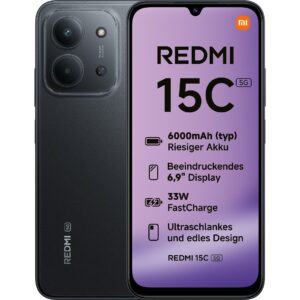 Telefon i mençur Xiaomi Redmi 15C / 5G / Dual Sim / 4GB / 128GB - Zezë