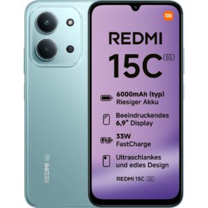 Telefon i mençur Xiaomi Redmi 15C / 5G / Dual Sim / 4GB / 128GB - Gjelbër e hapur