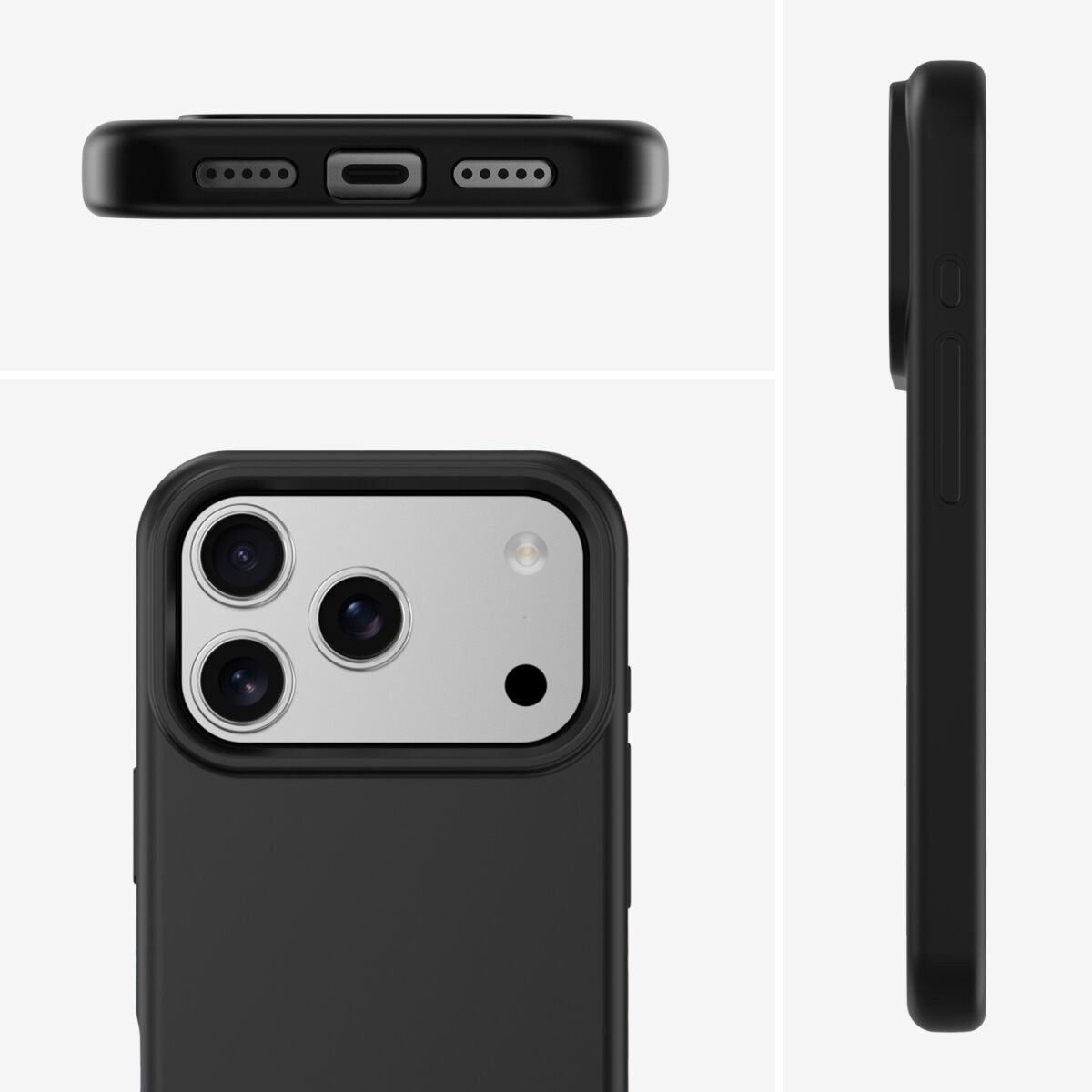 Aksesorë për telefon 4smarts Silicone Case Cupertino for Apple iPhone 17 Pro - Zezë - Figura 2