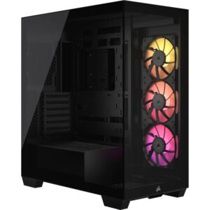 Kasë Corsair 3500X LINK RGB Black Midi Tower ATX Gaming Case – Zezë