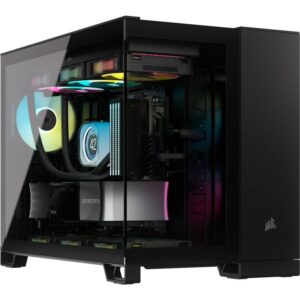 Kasë Corsair 2500X RGB Black Midi Tower mATX Gaming Case – Zezë
