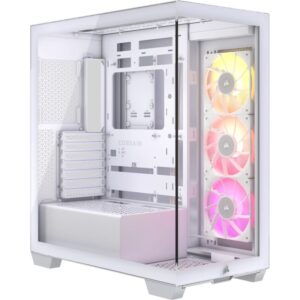 Kasë Corsair 3500X LINK RGB White Midi Tower ATX Gaming Case – Bardhë