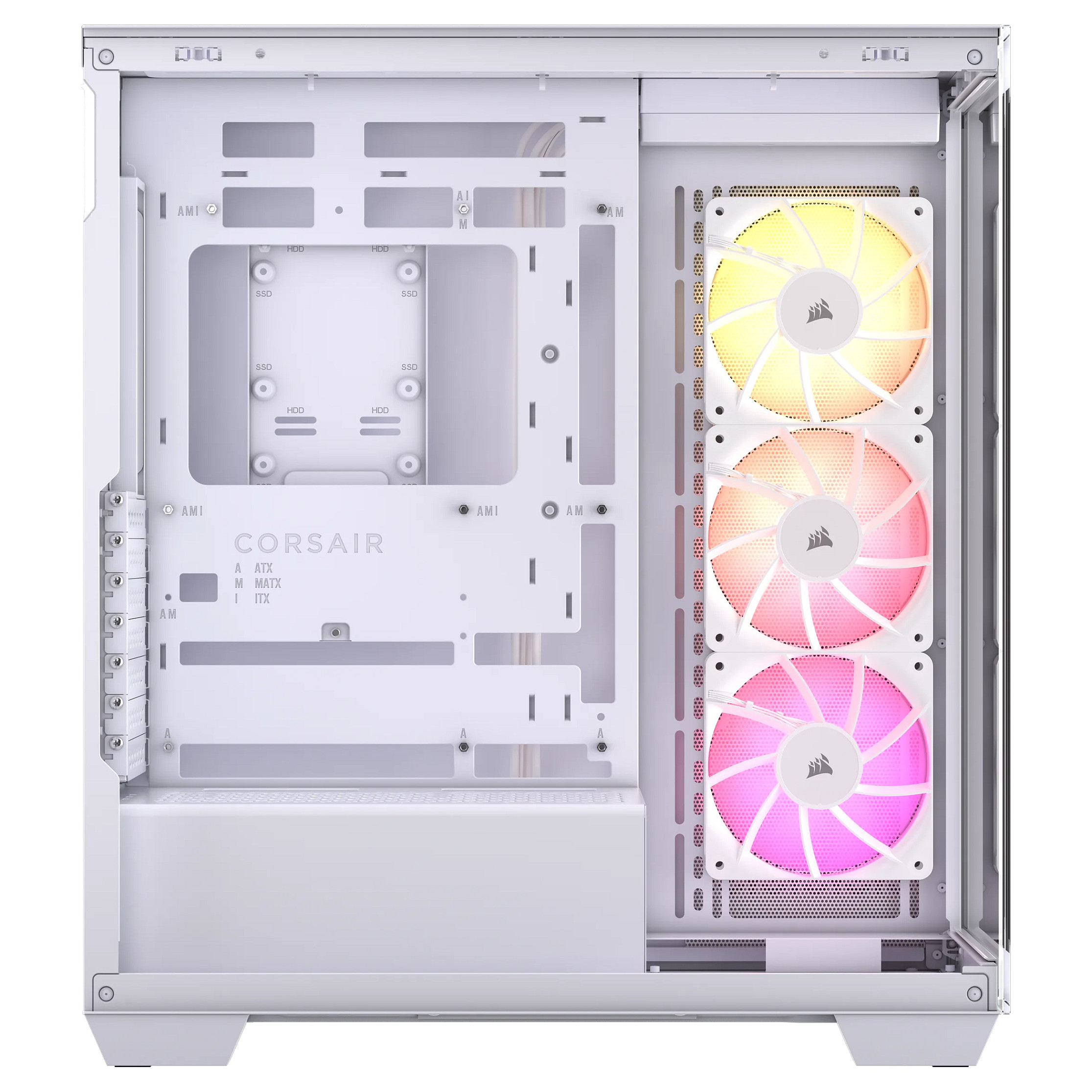 Kasë Corsair 3500X ARGB Midi Tower ATX Gaming - Bardhë - Figura 4