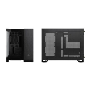 Kasë CORSAIR 2500X mATX Tempered Glass – Zezë 6