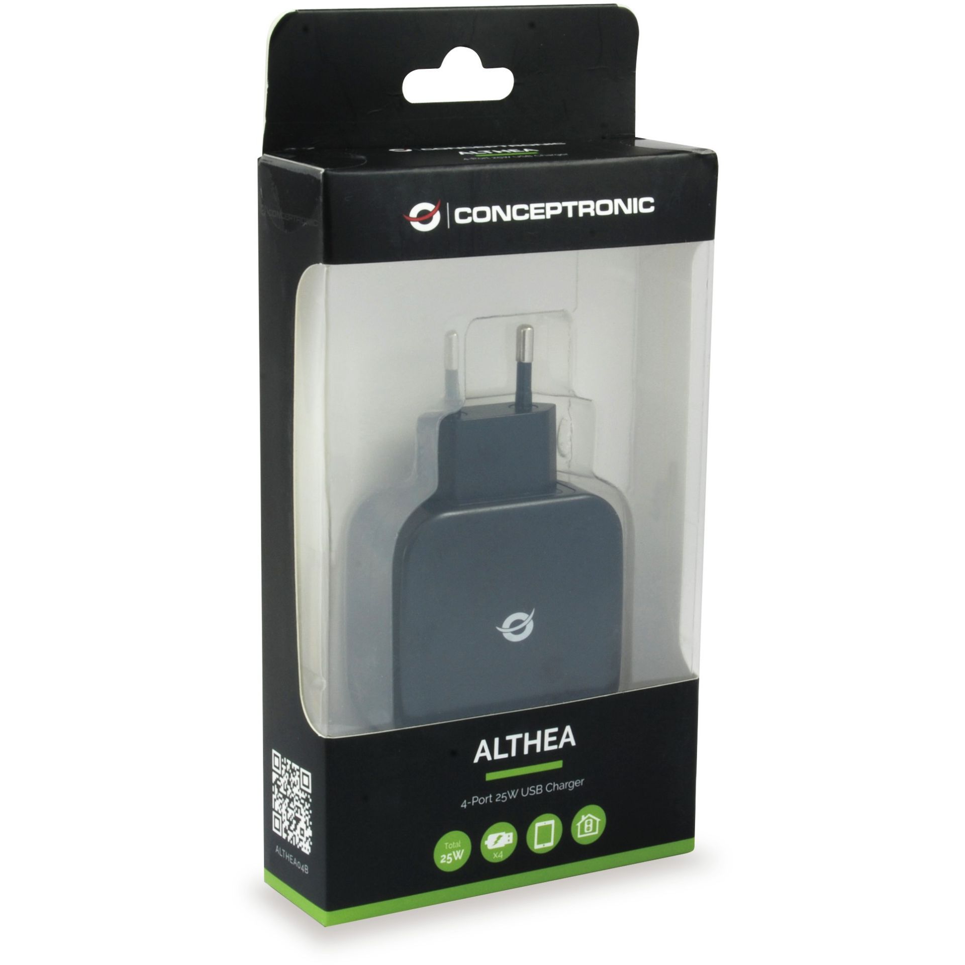 Conceptronic 4-Port USB-A Charger  25W / 5.0V / 2.4A – Zezë - Figura 2