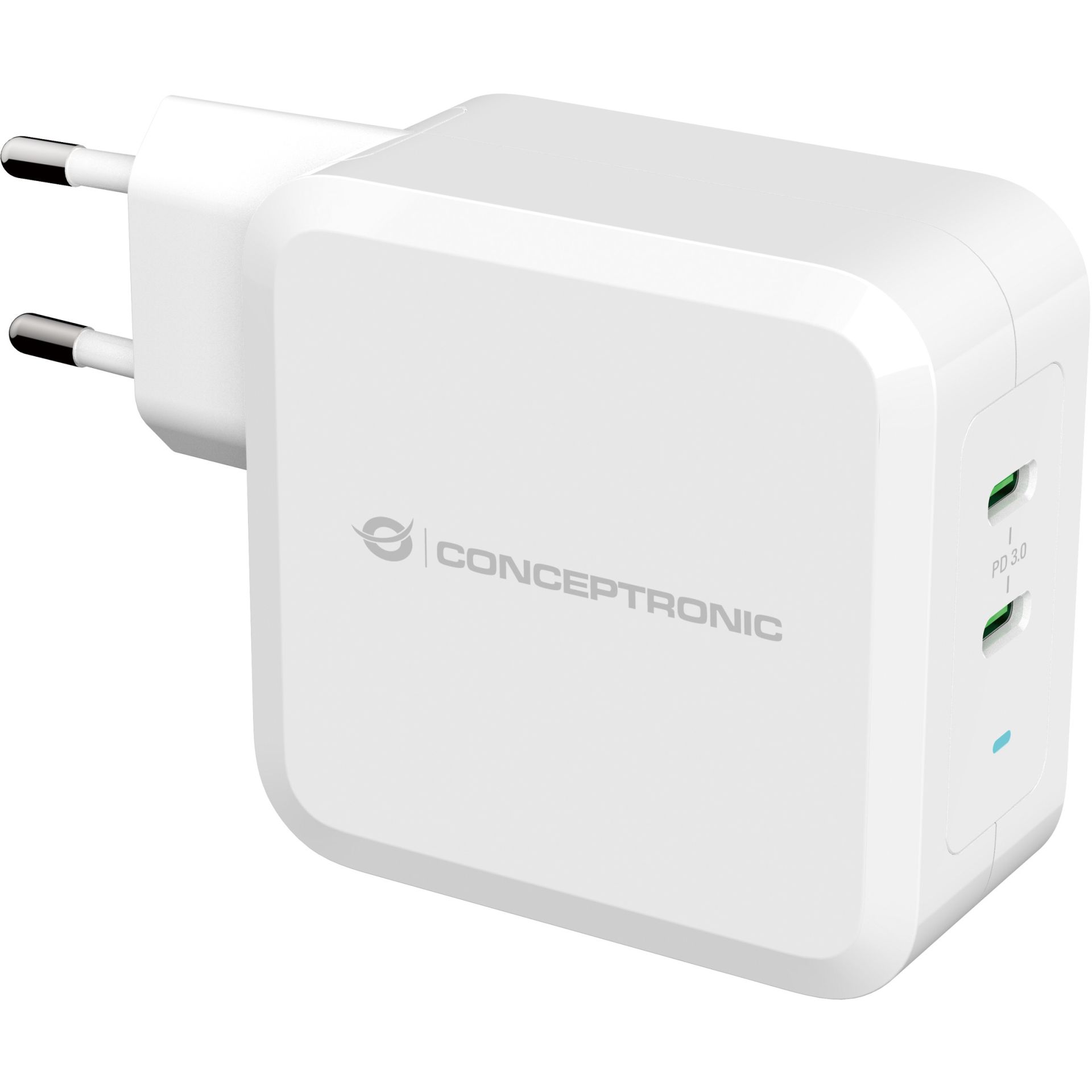 Conceptronic 2-Port GaN USB-C Charger / 100W PD 3.0 / PPS – Bardhë