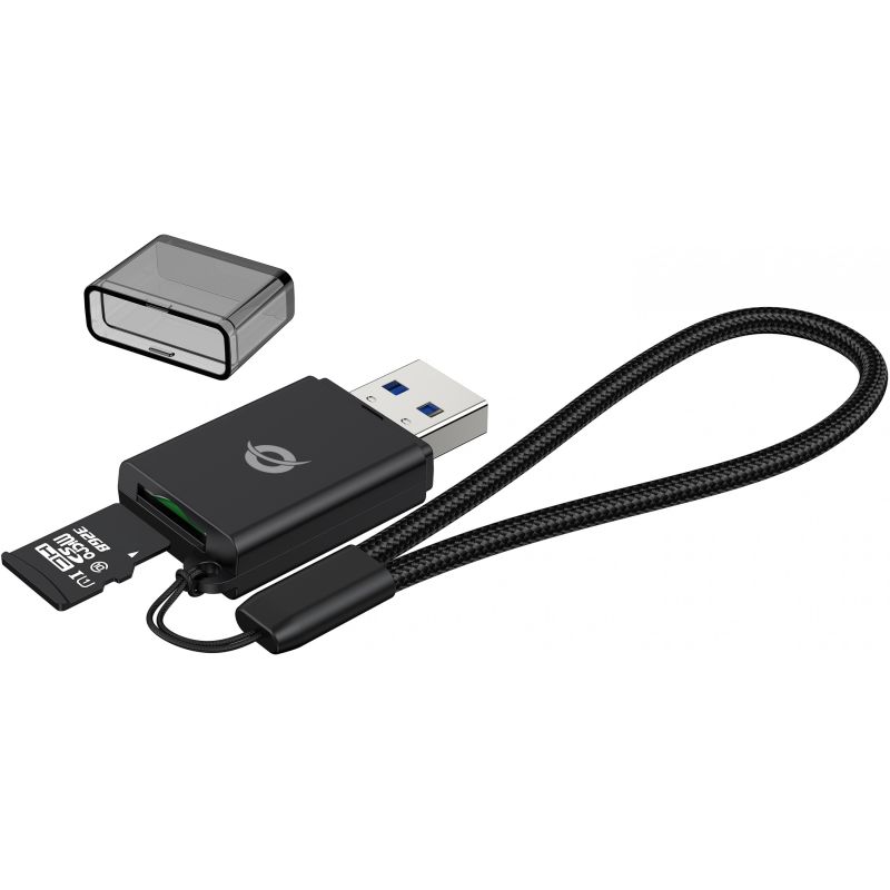 Aksesorë për telefon Conceptronic USB-A 3.0 Card Reader TF/MicroSD 3.0 – Zezë - Figura 3