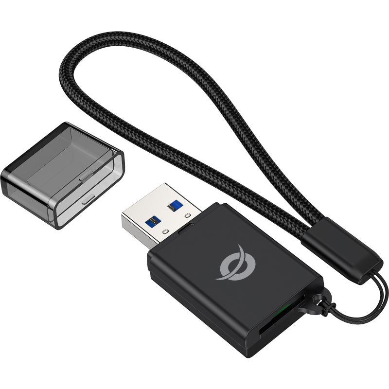 Aksesorë për telefon Conceptronic USB-A 3.0 Card Reader TF/MicroSD 3.0 – Zezë