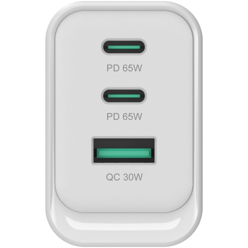 Aksesorë për telefon Conceptronic 3-Port GaN Charger 2x USB-C + 1x USB-A 65W PD3.0/PPS – Bardhë - Figura 2