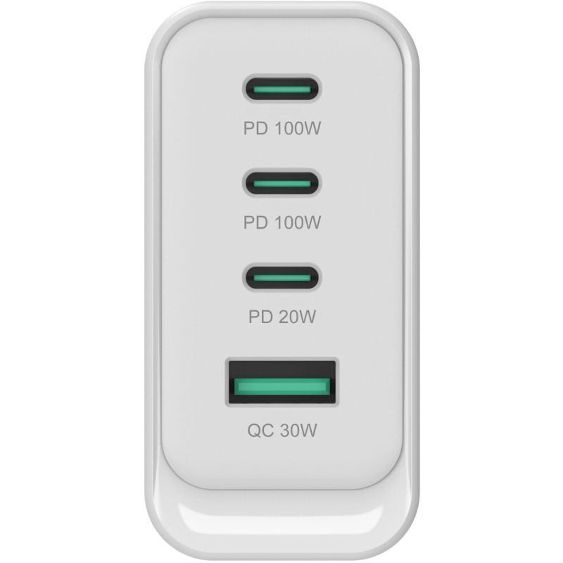 Aksesorë për telefon Conceptronic 4-Port GaN Charger 3x USB-C + 1x USB-A 100W PD3.0/PPS – Bardhë - Figura 4