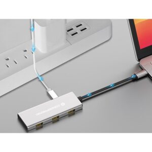 Hub Udhëtimi CONCEPTRONIC 7-në-1 USB-C në 3xUSB-C/3xUSB-A – Hiri 8