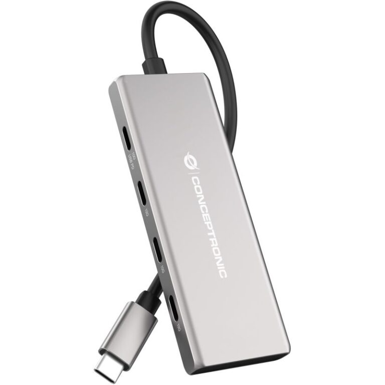 Hub Udhëtimi CONCEPTRONIC 7-në-1 USB-C në 3xUSB-C/3xUSB-A - Hiri