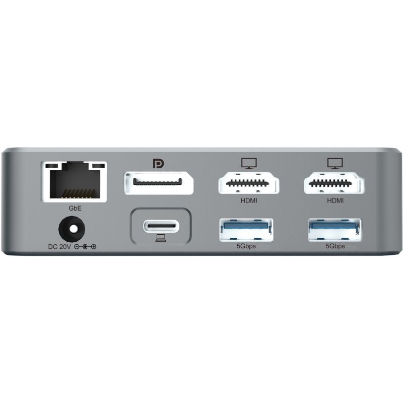 Docking Station CONCEPTRONIC 15-në-1 USB-C në 2xHDMI/2xUSB-C/4xUSB-A 80W - Argjend - Figura 5