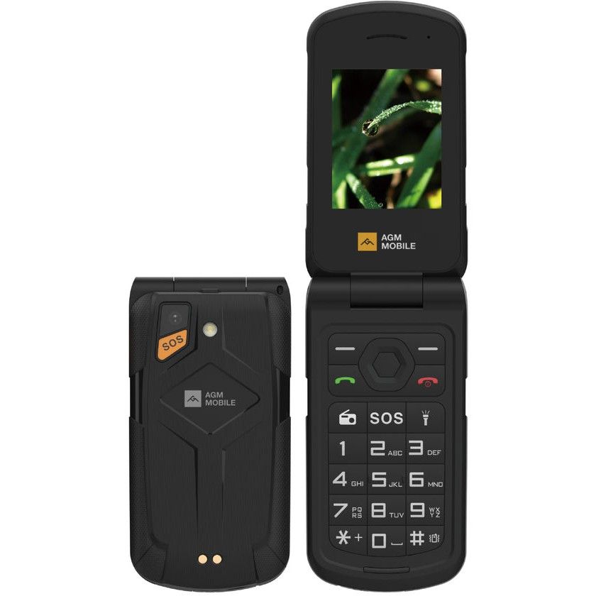 Telefon i thjeshtë AGM Mobile M10 4G, IP68/IP69K /MIL-STD-810H -Zezë