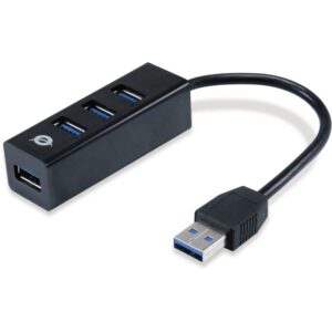 HUB Conceptronic / 4‑Port / USB‑A 3.0 + USB‑C Adapter → 4x USB‑A 3.0 / Bus‑Powered – Zezë 6