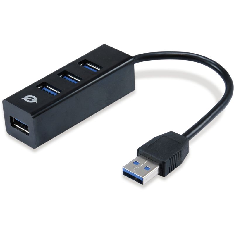 HUB Conceptronic / 4‑Port / USB‑A 3.0 + USB‑C Adapter → 4x USB‑A 3.0 / Bus‑Powered – Zezë - Figura 3