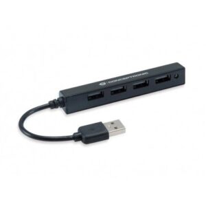 HUB Conceptronic / 4‑Port / USB‑A 2.0 → 4x USB‑A 2.0 / Slim Bus‑Powered – Zezë