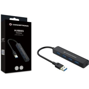 HUB Conceptronic / 4‑Port / USB‑A 3.0 → 4x USB‑A 3.0 / Bus‑Powered – Zezë 6