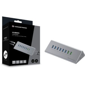 HUB USB 3.0/USB‑C Conceptronic / 10‑Port (6x A3.0) / me furnizim energjie – Gri 8