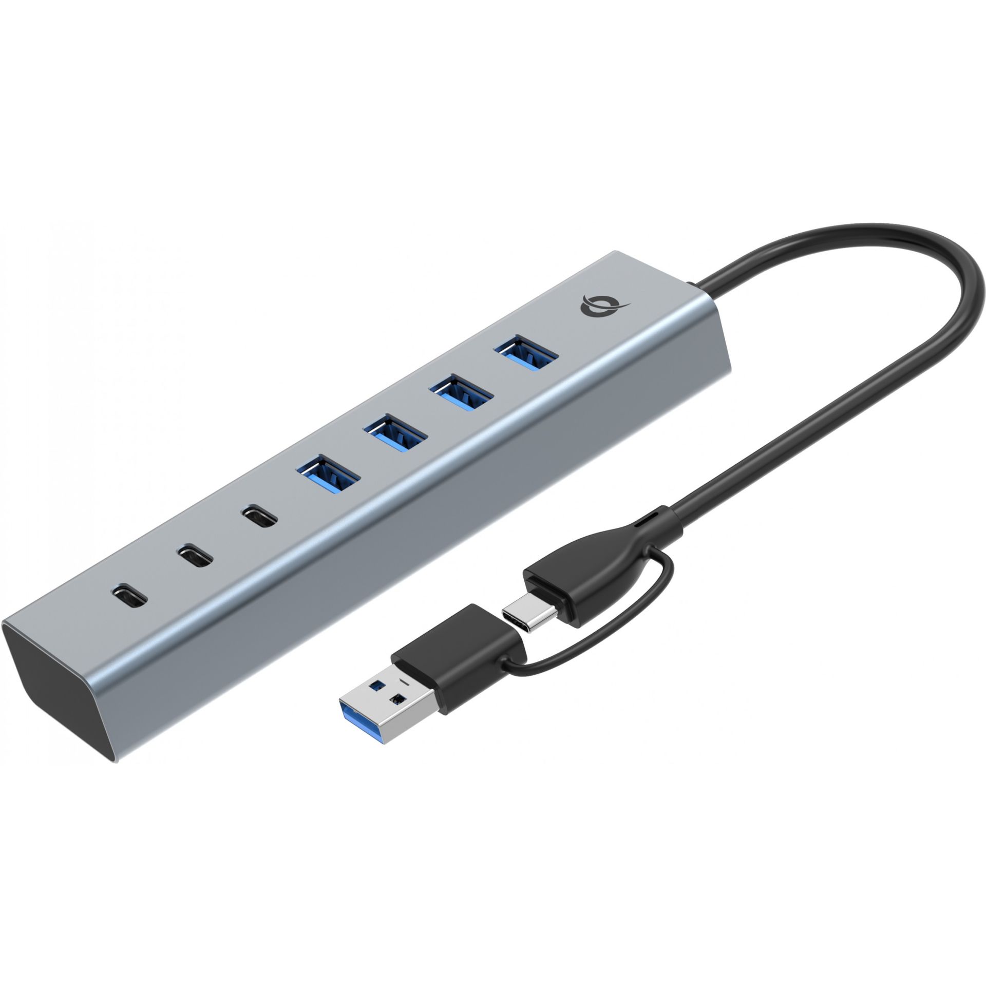 HUB USB 3.0/USB‑C Conceptronic / 4‑Port (4x A3.0) / pa furnizim energjie - Gri