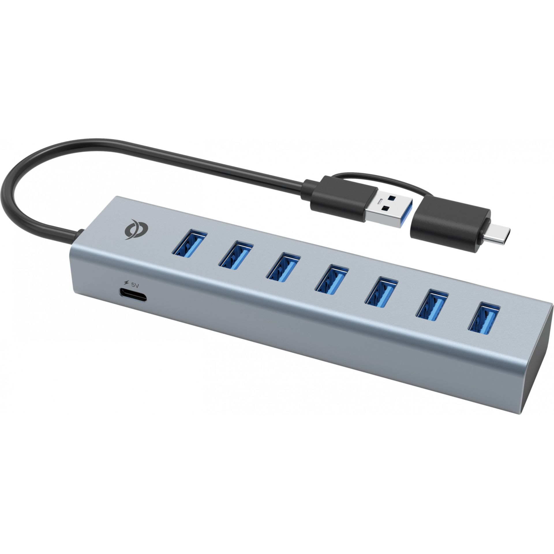 HUB USB 3.0/USB‑C Conceptronic / 7‑Port (7x A3.0) / me furnizim energjie - Gri - Figura 3
