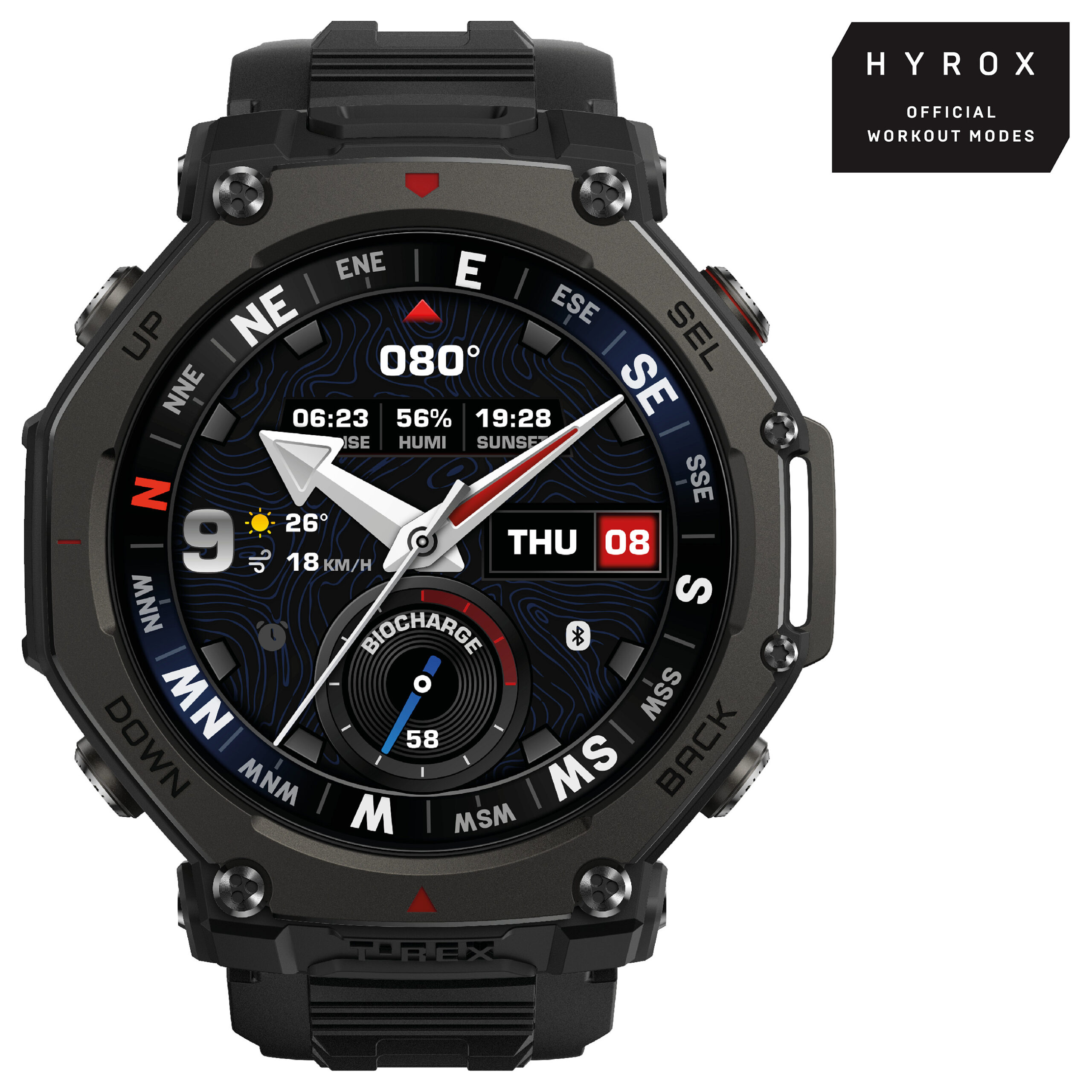 Orë e mençur Amazfit T-Rex 3 Pro / 48mm / 1.5" – Zezë